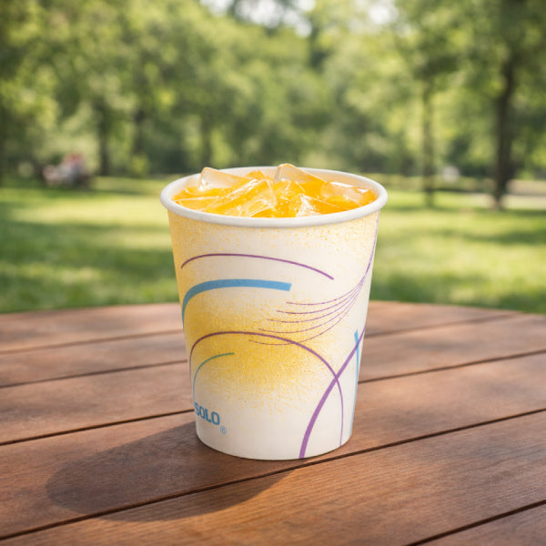 Dart Solo 5 oz. Treated Paper Cold Cup, Meridian® - Case of 2500 - #52MD-0062
