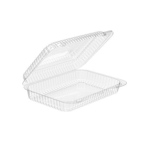 53 oz. Rectangular Plastic Hinged Bakery Container - #SLP30 Inline Plastics