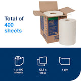 Tork White 1-Ply Heavy Duty 12.6 x 10 Cleaning Cloth - Case of 1 - #530137
