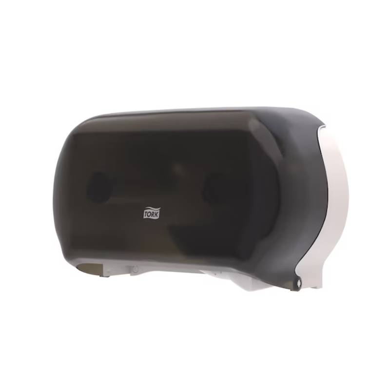 Tork Twin Jumbo Toilet Paper Roll Dispenser Smoke - Case of 1 - #56TR