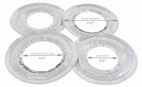 Round Gas Stovetop Disposable Burner Bibs - Case of 1000  #6000 Durable Packaging