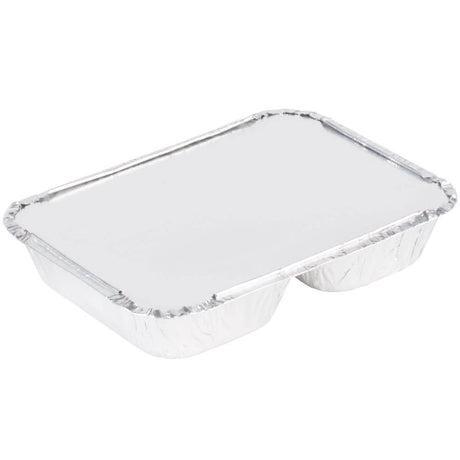 3 Compartment T.V Dinner Tray with Board Lid - Case of 250 - #210L