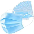 Box of 50 Disposable 3 layer one time use face masks Wholesale Foil Pans