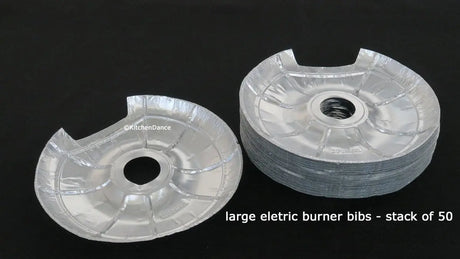 Large Foil Burner Bib for Electric Stovetop - Case of 500  #6200L Durable Packaging