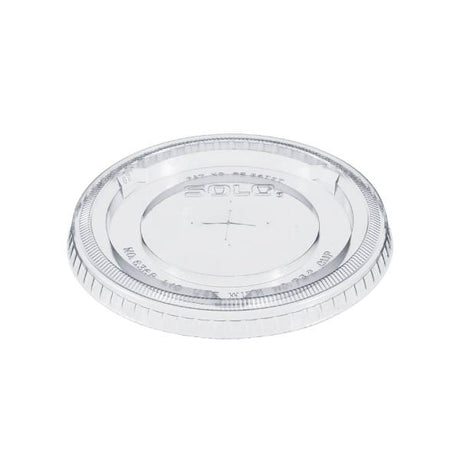 Dart 32 oz. Clear PET Plastic Straw-Slotted Lid - Case of 500 - #636TS
