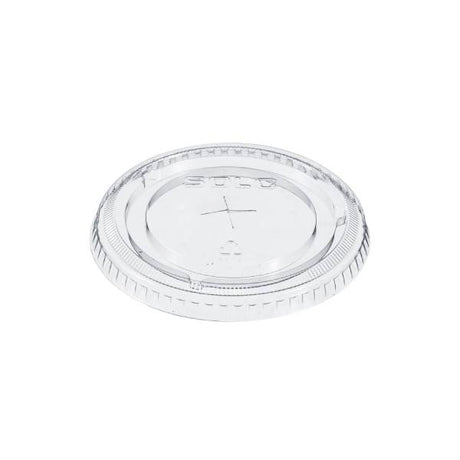 Dart 5-20 oz. PET Plastic Clear Straw-Slotted Lid - Case of 1000 - #662TS