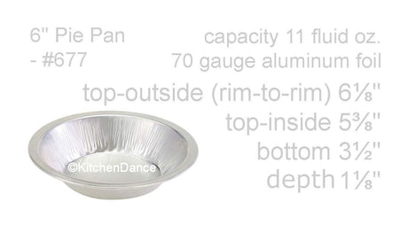 6" Heavyweight Aluminum Foil Pie Pan - Deep -Case of 1000 #677