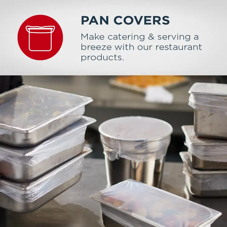 Shrink Tight Ovenable Pan Covers for Full Bun Pan - Case of 50 - #41800 Pansaver