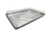 Molde para tortas desechable de aluminio con tapa de plástico, caja de 100 unidades, n.° 7300P