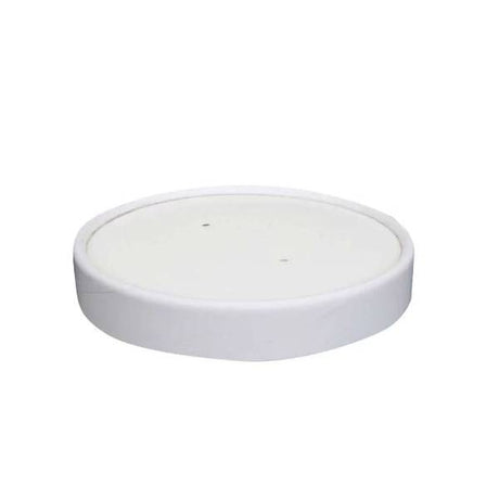 Prime Source 8 oz. White Paper Food Cup with Lid - Case of 250 -  #75000396