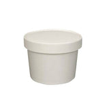 Prime Source 12 oz. White Paper Food Cup with Lid - Case of 250 - #75000397