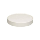 Prime Source 16 oz. White Paper Food Cup with Lid - Case of 250 - #75000398