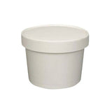 Prime Source 16 oz. White Paper Food Cup with Lid - Case of 250 - #75000398