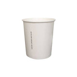 Prime Source 32 oz. White Paper Food Cup with Lid - Case of 250 - #75000399