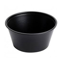 Vaso de porciones negro de 3,25 oz de Prime Source - Caja de 2500