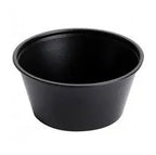 Prime Source 3.25 oz. Black Portion Cup - Case of 2500 Prime Source