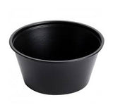 Prime Source 4 oz. Black Portion Cup - Case of 2500