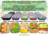 1½ lb. Colored Foil Carryout Pan w/ Plastic Lid - Case of 1000  #7650P