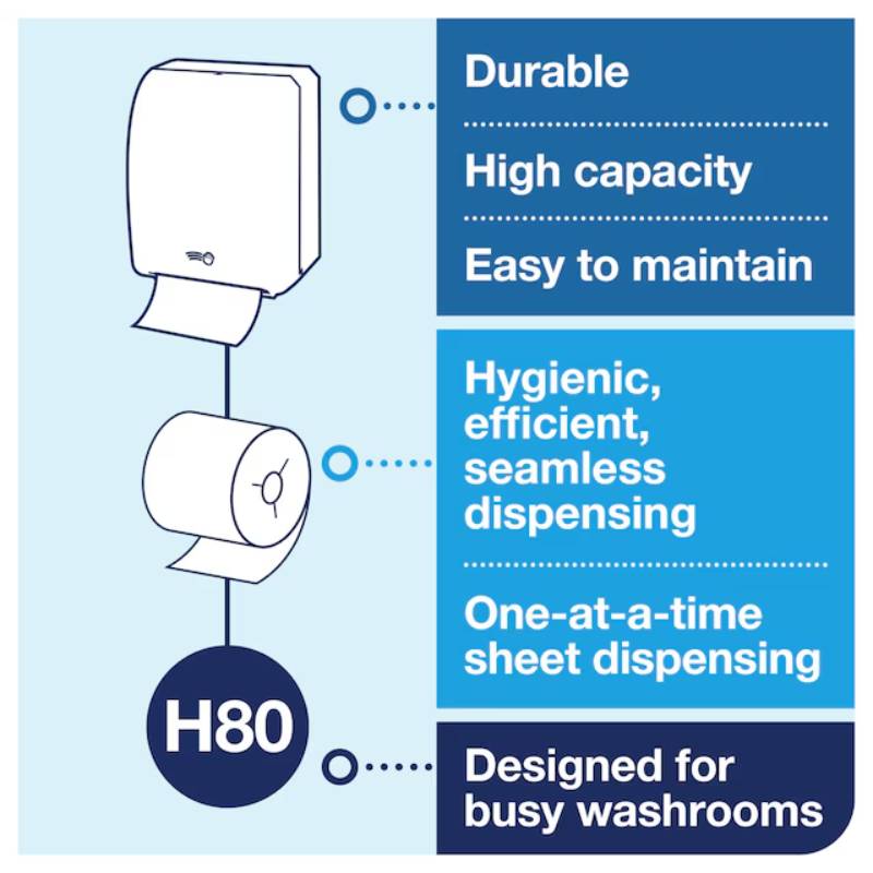 Tork Electronic Black Hand Towel Roll Dispenser - Case of 1 - #771828