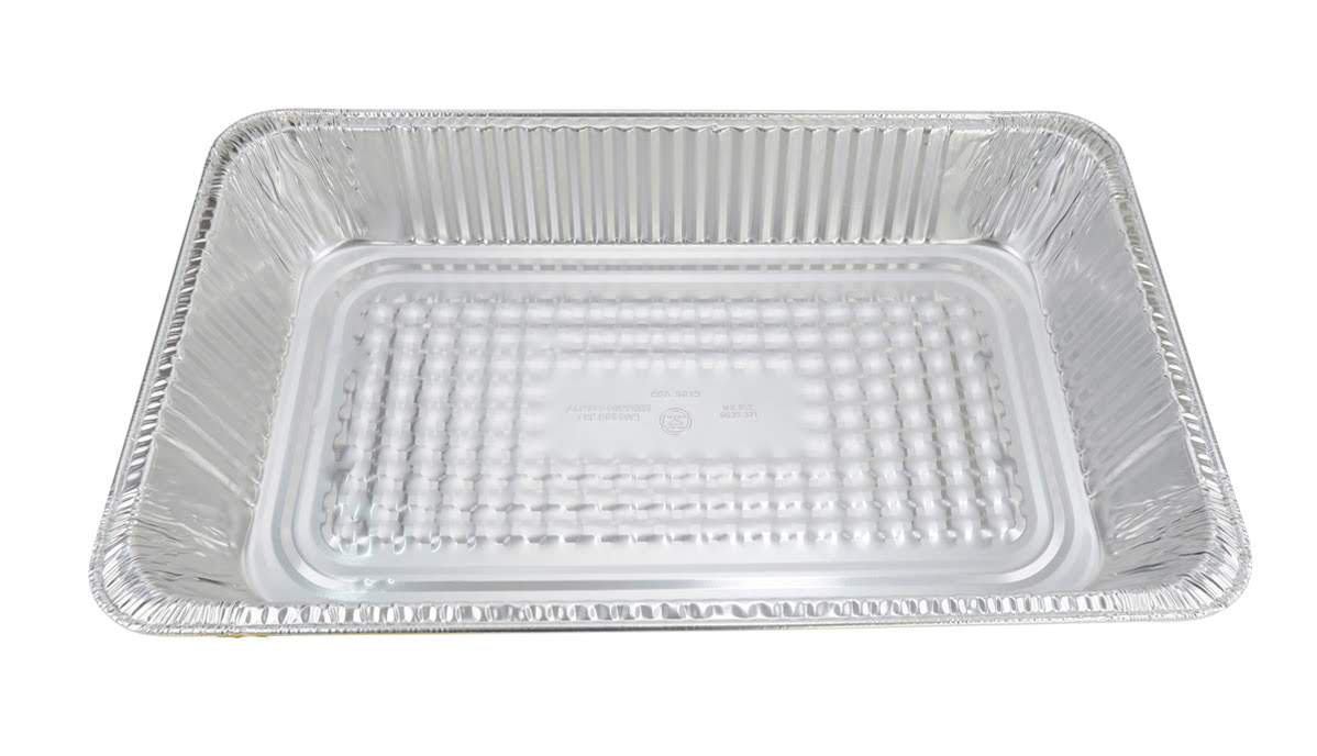 Bandeja de aluminio para mesa de vapor de tamaño completo, profundidad media - Caja de 50 n.º 7800