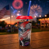 32 oz. America250 Clear Souvenir Cup - Case of 200 - #8022250