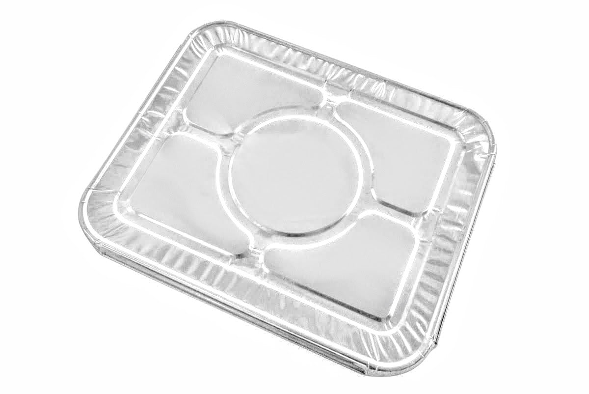 Tapas de aluminio desechables para ollas de vapor de tamaño mediano - Caja de 100 - N.º 8200