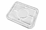 Tapas de aluminio desechables para ollas de vapor de tamaño mediano - Caja de 100 - N.º 8200