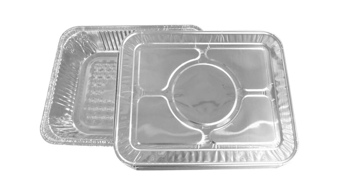 Sartén para mesa de vapor de tamaño mediano, de profundidad media y tamaño 1/2, con tapa de aluminio - Caja de 100 - N.º 4255L