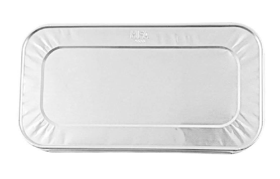 Foil Lids for the 5 lb. Loaf Pan & ⅓ Size Steam Table Pan - Case of 200 - #8500