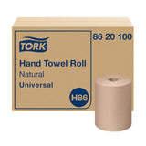 Tork 8" Universal Hand Towel Roll, Natural - Case of 12 - #8620100