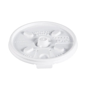 Dart Solo 8 oz. White  HIPS Plastic Lift 'n' Lock Lid - Case of 1000 - #8FTL Dart Container