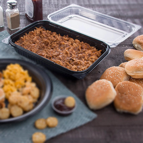 Dart Solo 11.5x8" MPS Plastic Hinged Lid Dinner Box - Case of 100 - #919017-PM94 Dart Container