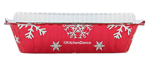 2¼ lb. Holiday Oblong Foil Pan with Dome Lid - Case of 100 #9201X Durable Packaging