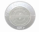 7" Light-Aluminum Disposable Foil Pie Pan - Case of 1000  #A1500