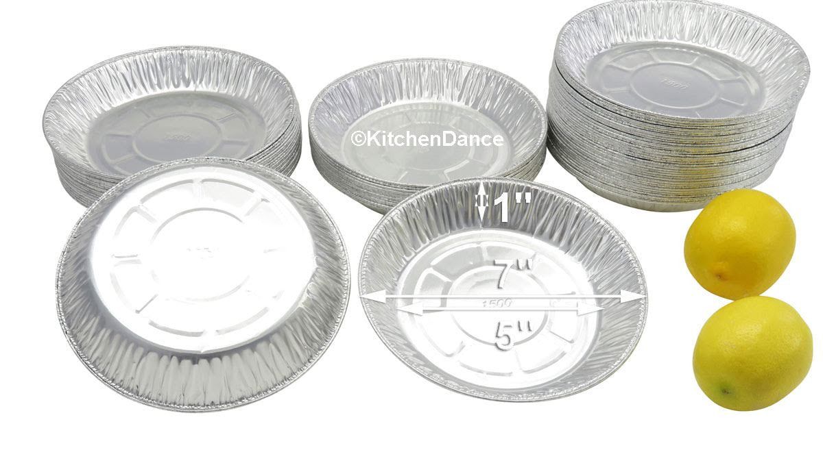 7" Light-Aluminum Disposable Foil Pie Pan - Case of 1000  #A1500