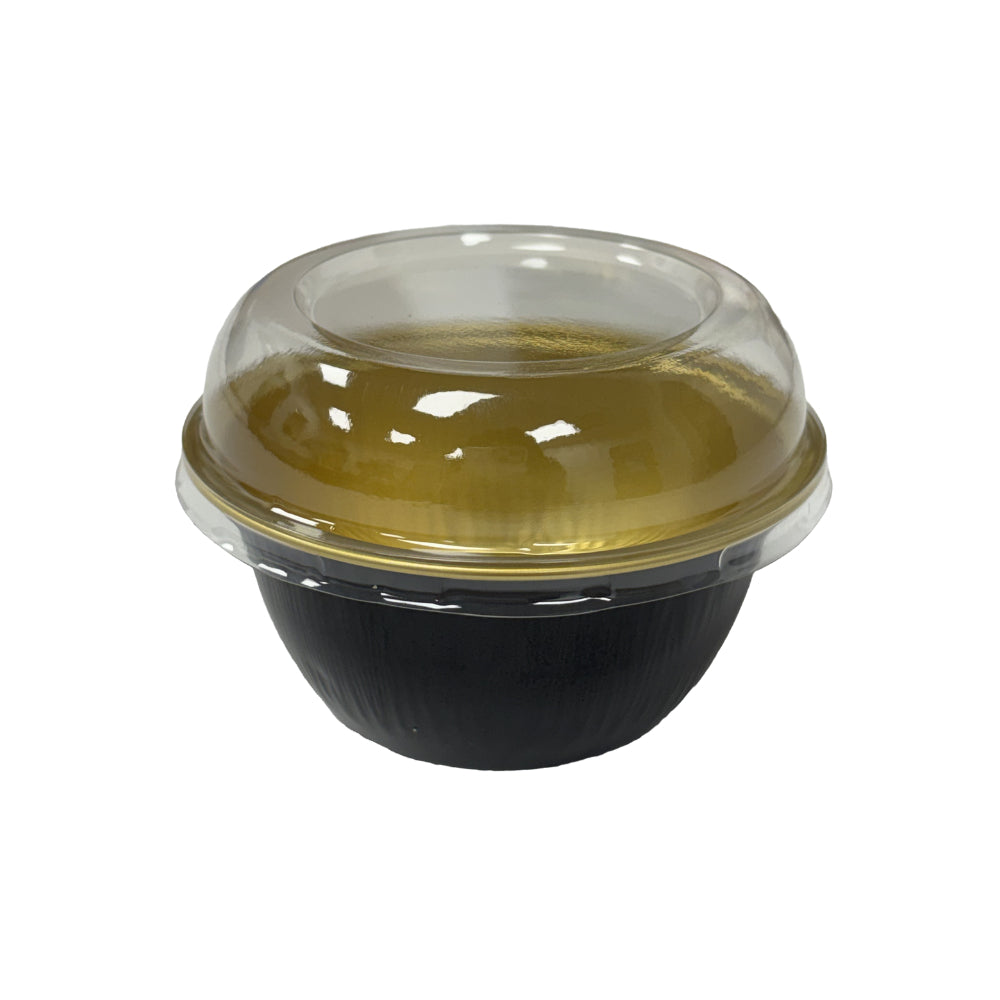 4 oz. Disposable Foil Ramekins with Hybrid Lid - Case of 2000 - #A50-B&G-HL