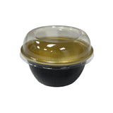 4 oz. Disposable Foil Ramekins with Hybrid Lid - Case of 2000 - #A50-B&G-HL