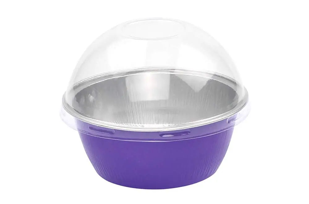 4 oz. Disposable Colored Aluminum Ramekins with Lids - #A50P