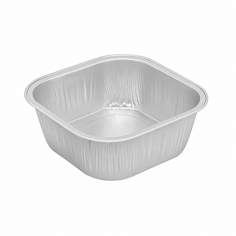 4" Square Colored Aluminum Foil Dessert Pans-  Case of 1000- #A6NL