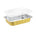 11" x  7" Colored Heavy Aluminum Entrée Pan with Snap on Dome Lid - Case of 200  #A71P