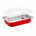 11" x  7" Colored Heavy Aluminum Entrée Pan with Snap on Dome Lid - Case of 200  #A71P