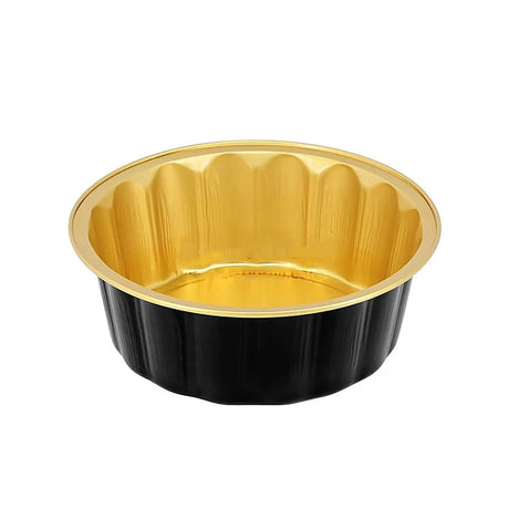 8 oz. Round Disposable Aluminum Foil Colored Dessert Pan - Case of 1000- #A8NL