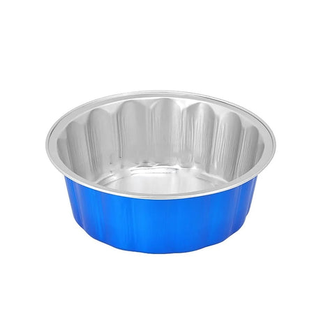 8 oz. Round Disposable Aluminum Foil Colored Dessert Pan - Case of 1000- #A8NL