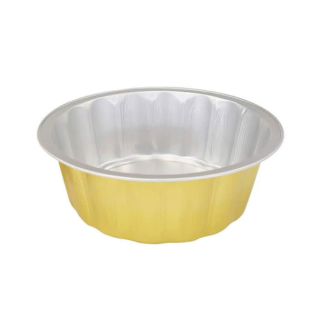 8 oz. Round Disposable Aluminum Foil Colored Dessert Pan - Case of 1000- #A8NL