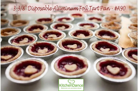 3⅜" Small Disposable Tart Pan or Mini Pie Pan -Case of 2000  #A90 D & W Fine pack