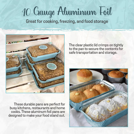 1½ lb. Colored Foil Carryout Pan w/ Plastic Lid - Case of 1000  #7650P KitchenDance