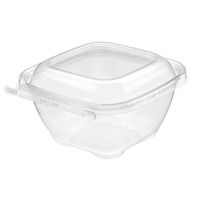 Safe-T-Chef 5 x 5 Tamper evident & tamper resistant microwaveable clamshell, 24 oz. - Case of 240 Inline Plastics