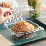 Dart 6" Clear OPS Plastic Sandwich Container - Case of 500 - #C57PST1