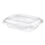 Safe-T-Chef 16 oz. Tamper Evident Microwavable Hinged Takeout Container with Dome Lid - Case of 126 - #C8616D