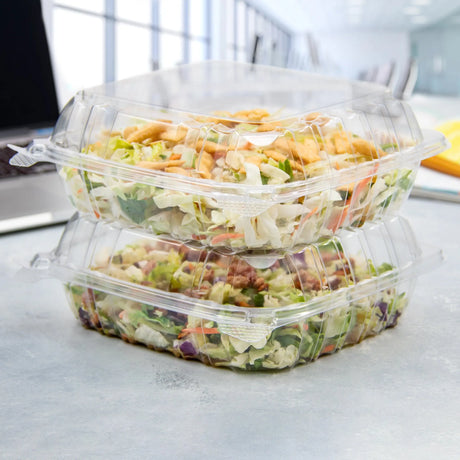 Dart 8" Clear Medium OPS Plastic Container - Case of 250 - #C90PST1 Dart Container